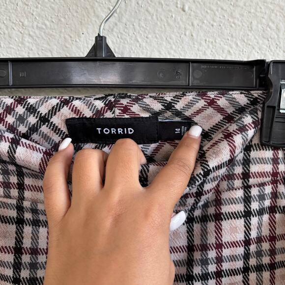 Torrid Ankle Skinny Studio Double Knit Mid-rise Pants Career Office Womens Sz 14 - Picture 6 of 11